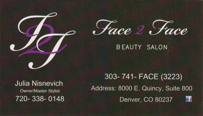 Face 2 Face Business Card