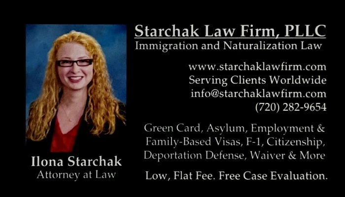 Ilona Starchak Business Card