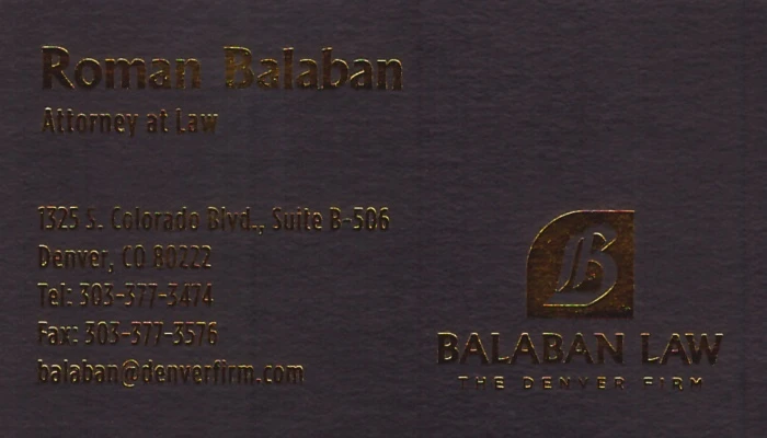 Roman Balaban Business Card