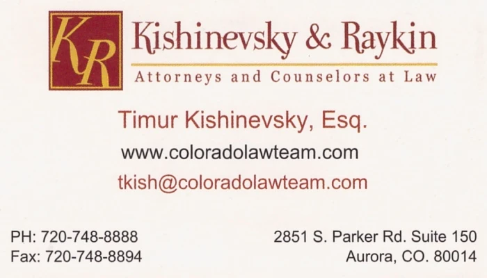 Timur Kishinevsky Business Card