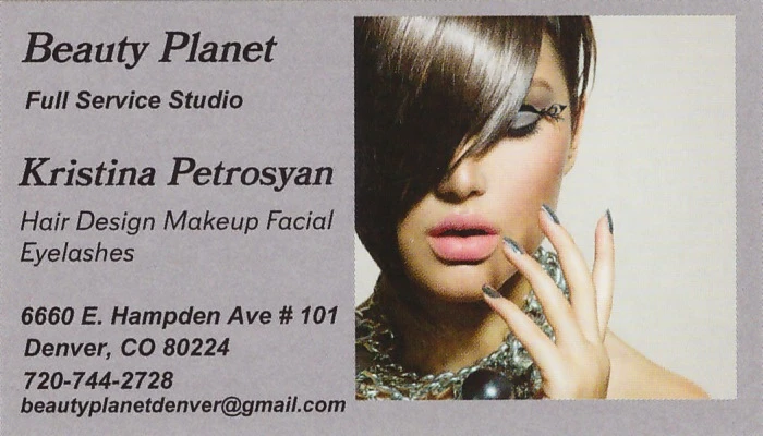 Beauty Planet Business Card
