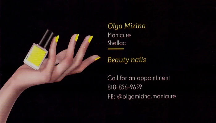 Olga Mizina Business Card