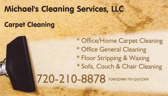 Michael's Cleaning Services Business Card
