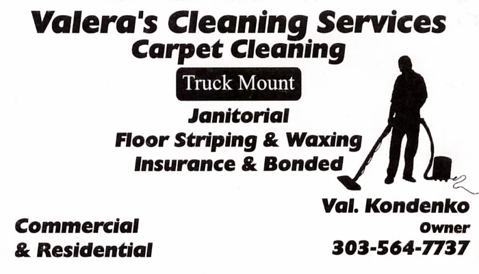 Valera's Cleaning Business Card