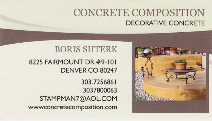 Concrete Composition Business Card