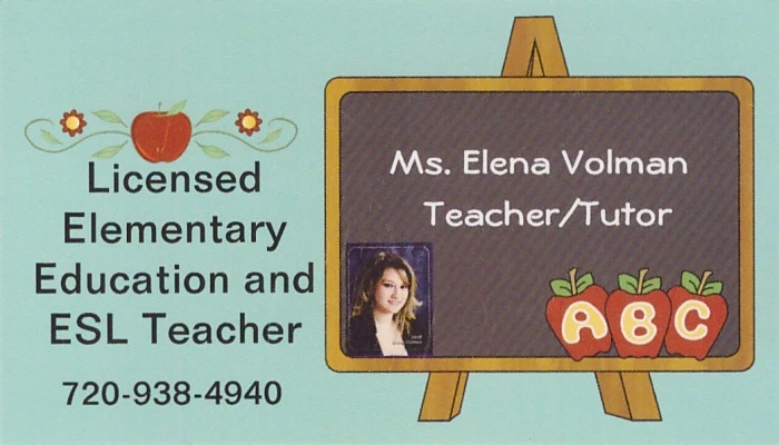 Elena Volman Business Card