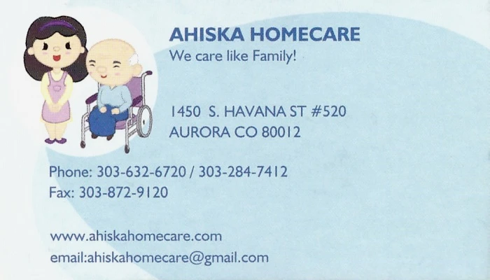 Ahiska Homecare Business Card