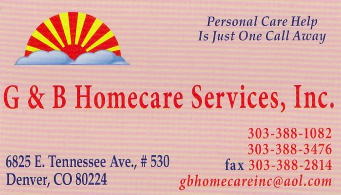 G & B Homecare Services Business Card