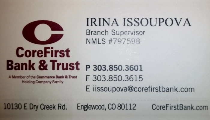 Irina Issoupova Business Card
