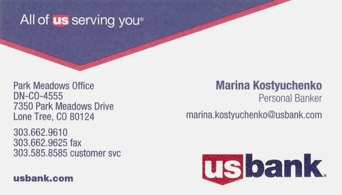 Marina Kostyuchenko Business Card