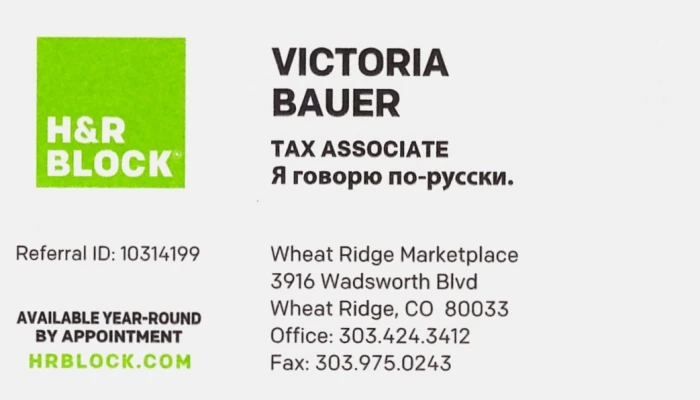Victoria Bauer Business Card
