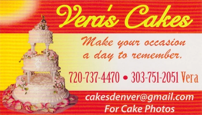 Vera's Cakes Business Card