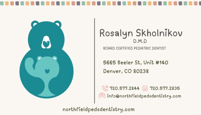 Northfield Pediatric Dentistry Business Card