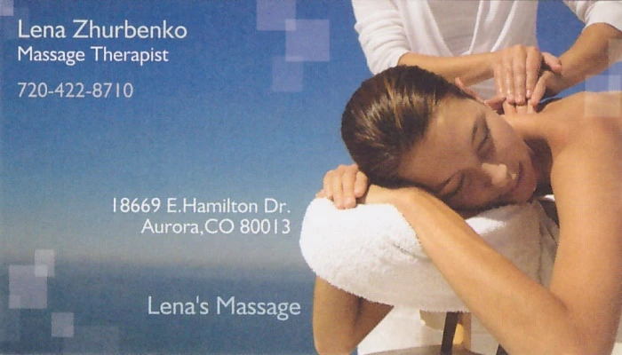 Lena's Massage Business Card