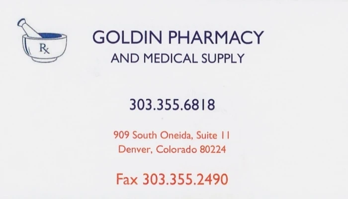 Goldin Pharmacy Business Card