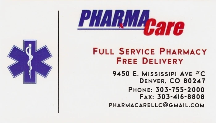 Pharma Care Business Card