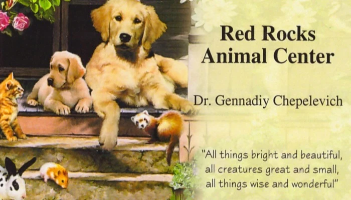 Red Rocks Animal Center Business Card