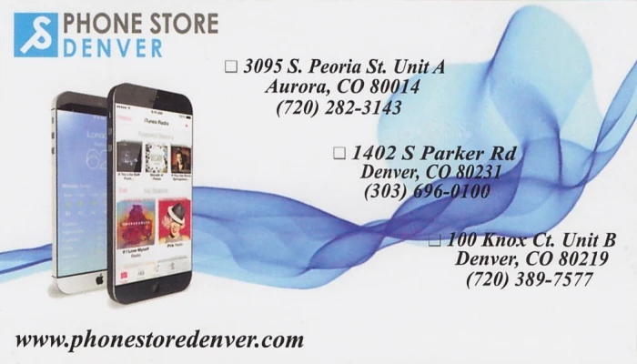 Phone Store Denver Business Card